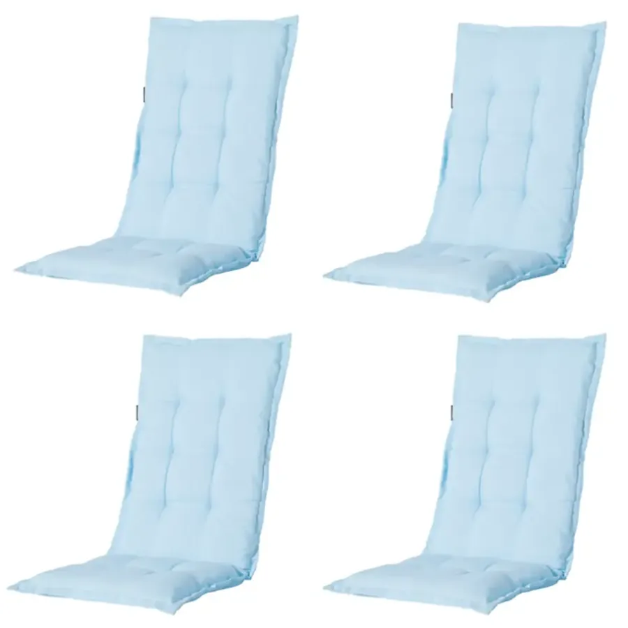 Madison - Tuinstoelkussen Hoge Rug Panama skyway - Ca. 123x50 cm - Set van 4