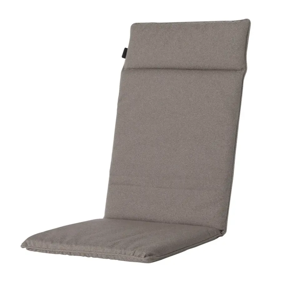 Madison - Tuinstoelkussen Hoge Rug Manchester taupe - Ca. 120x50 cm - Set van 4
