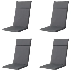 Madison - Tuinstoelkussen Hoge Rug Panama grey - Ca. 120x50 cm - Set van 4