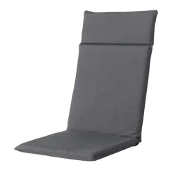 Madison - Tuinstoelkussen Hoge Rug Panama grey - Ca. 120x50 cm - Set van 4