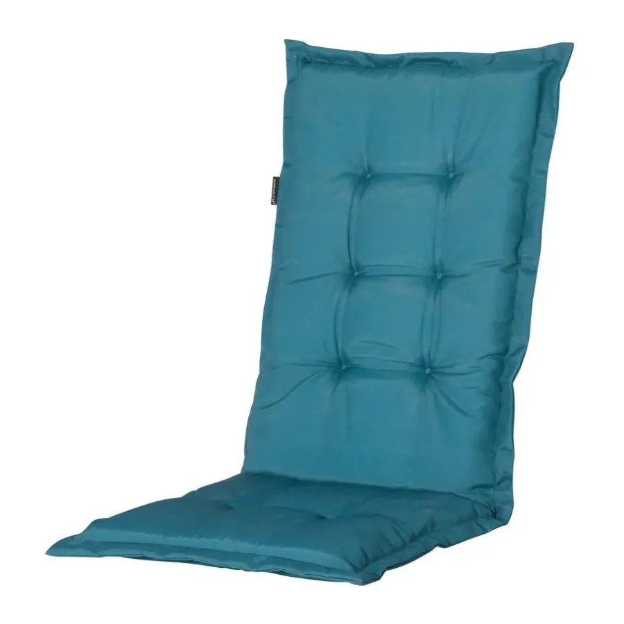 Tuinstoelkussens-Madison - Tuinstoelkussen Lage Rug Panama sea blue - Ca. 105x50 cm - Set van 4