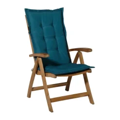 Tuinstoelkussens-Madison - Tuinstoelkussen Lage Rug Panama sea blue - Ca. 105x50 cm - Set van 4