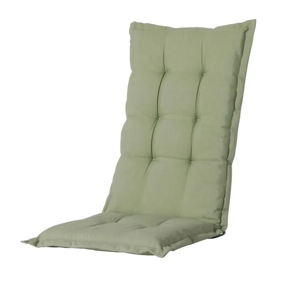 Madison - Tuinstoelkussen Lage Rug Panama sage - Ca. 105x50 cm - Set van 4