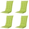 Tuinstoelkussens-Madison - Tuinstoelkussen Hoge Rug Panama lime - Ca. 123x50 cm - Set van 4