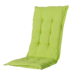 Tuinstoelkussens-Madison - Tuinstoelkussen Hoge Rug Panama lime - Ca. 123x50 cm - Set van 4