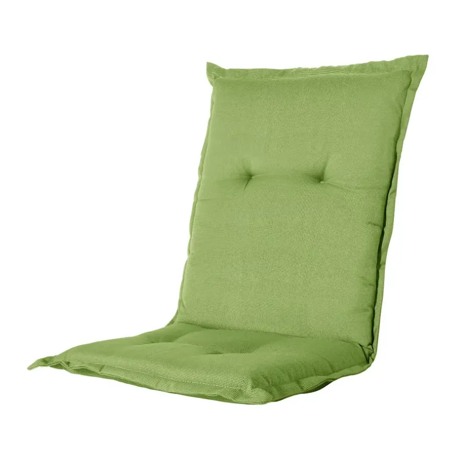 Tuinstoelkussens-Madison - Tuinstoelkussen Lage Rug Rib lime - Ca. 105x50 cm - Set van 4