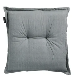 Tuinstoelkussens-Madison - Zitkussen Basic grey - Ca. 50x50 cm - Set van 4