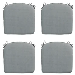 Tuinstoelkussens-Madison - Zitkussen Basic grey - Ca. 46x48 cm - Set van 4