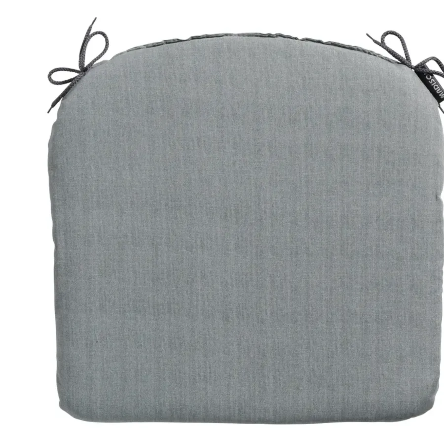 Tuinstoelkussens-Madison - Zitkussen Basic grey - Ca. 46x48 cm - Set van 4