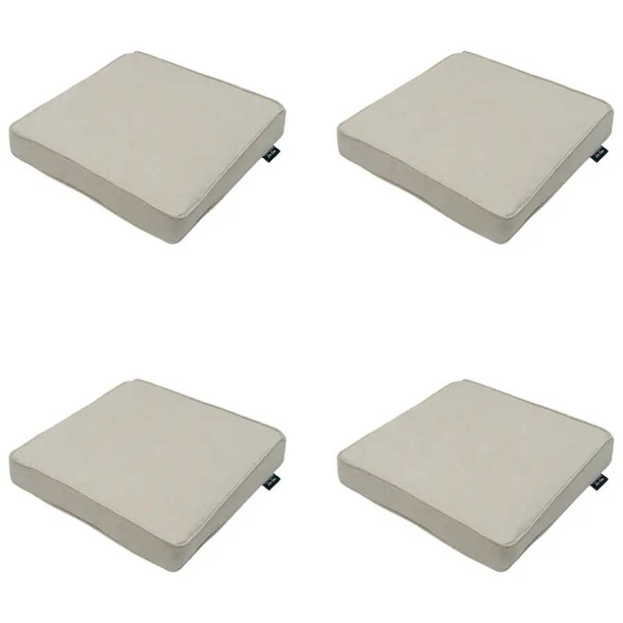 Madison - Zitkussen Beige canvas eco+ - Ca. 40x40 cm - Set van 4