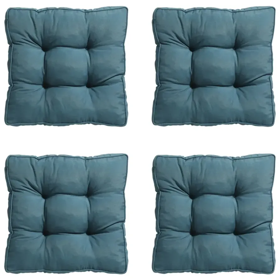 Madison - Zitkussen Florance Panama sea blue - Ca. 47x47 cm - Set van 4