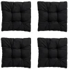 Tuinstoelkussens-Madison - Zitkussen Florance Panama black - Ca. 47x47 cm - Set van 4