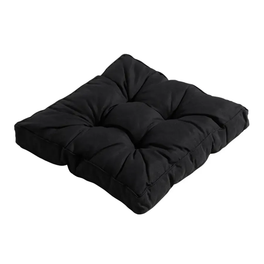 Tuinstoelkussens-Madison - Zitkussen Florance Panama black - Ca. 47x47 cm - Set van 4
