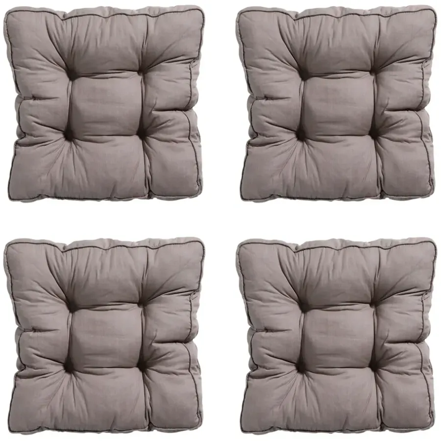 Madison - Zitkussen Florance Basic taupe - Ca. 47x47 cm - Set van 4