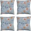 Madison - Zitkussen Florina blue - Ca. 50x50 cm - Set van 4