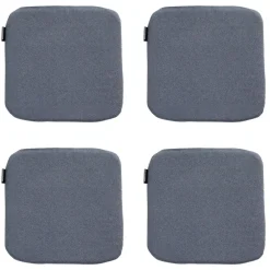 Madison - Zitkussen Manchester denim grey - Ca. 40x40 cm - Set van 4