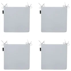 Tuinstoelkussens-Madison - Zitkussen Panama light grey - Ca. 40x40 cm - Set van 4