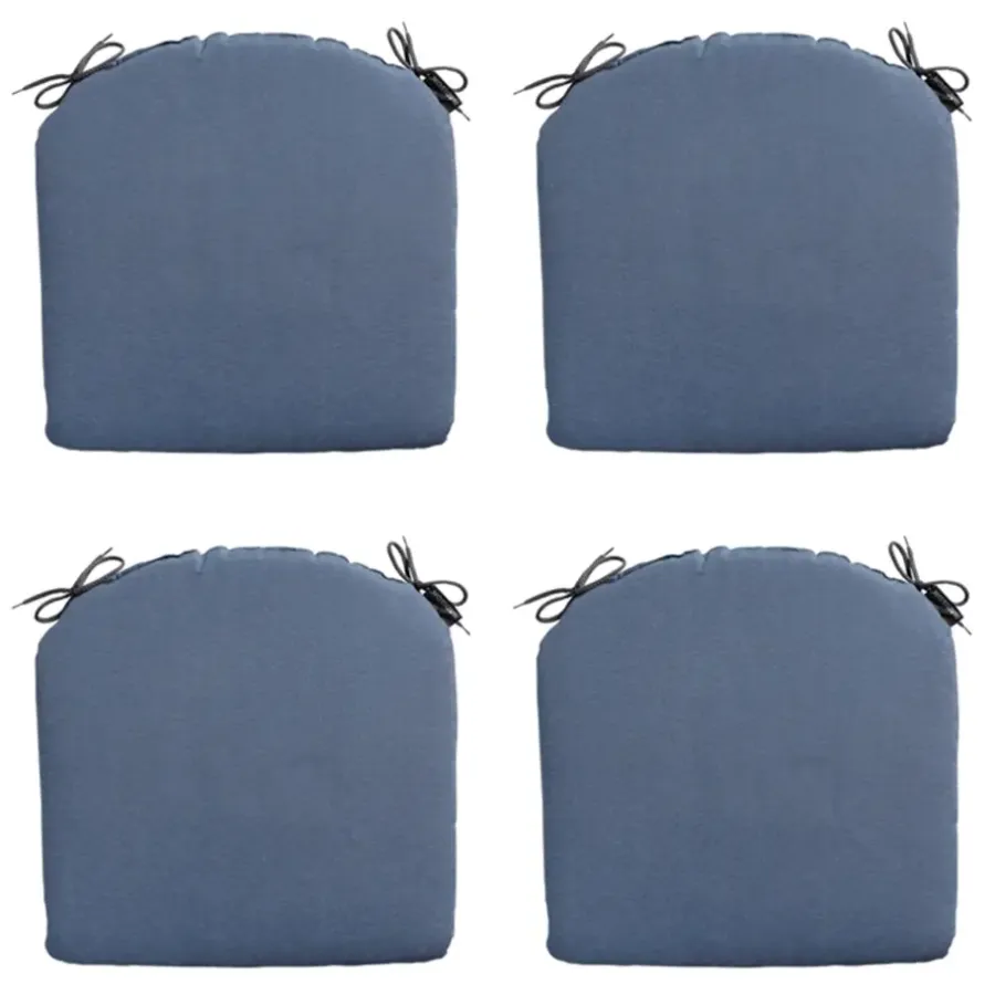 Tuinstoelkussens-Madison - Zitkussen Panama safier blue - Ca. 46x48 cm - Set van 4