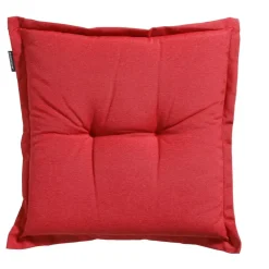 Madison - Zitkussen Panama brick red - Ca. 50x50 cm - Set van 4