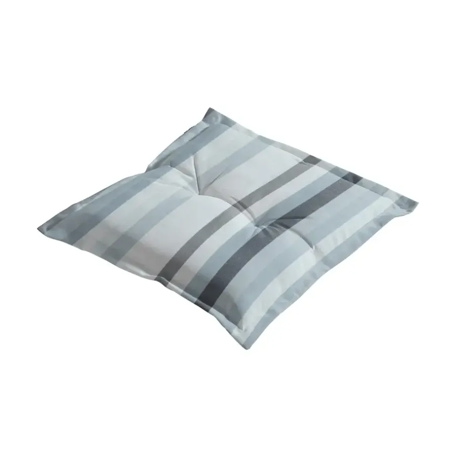 Tuinstoelkussens-Madison - Zitkussen Righe grey - Ca. 50x50 cm - Set van 4