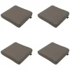 Tuinstoelkussens-Madison - Zitkussen Taupe canvas eco+ - Ca. 40x40 cm - Set van 4