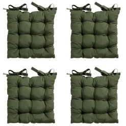 Tuinstoelkussens-Madison - Zitkussen Toscane Panama green - Ca. 46x46 cm - Set van 4