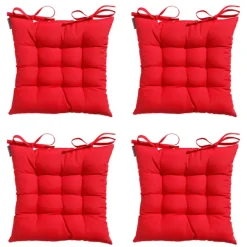 Madison - Zitkussen Toscane Panama red - Ca. 46x46 cm - Set van 4