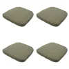 Tuinstoelkussens-Madison - Zitkussen Wicker Taupe canvas eco+ - Ca. 48x48 cm - Set van 4
