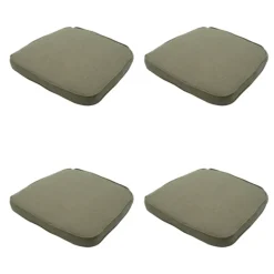 Tuinstoelkussens-Madison - Zitkussen Wicker Taupe canvas eco+ - Ca. 48x48 cm - Set van 4