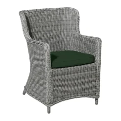 Tuinstoelkussens-Madison - Zitkussen Wicker Green canvas eco+ - Ca. 48x48 cm - Set van 4