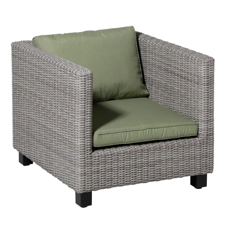 Loungekussens-Madison Lounge luxe Panama sage zitkussen 60x60cm