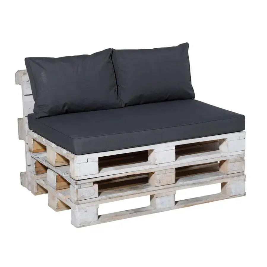 Palletkussens-Madison Palletkussen Lounge Panama Grijs - 120 x 80cm