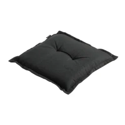 Tuinstoelkussens-Madison Zitkussen - Universeel - Rib Black - 50x50 - Zwart