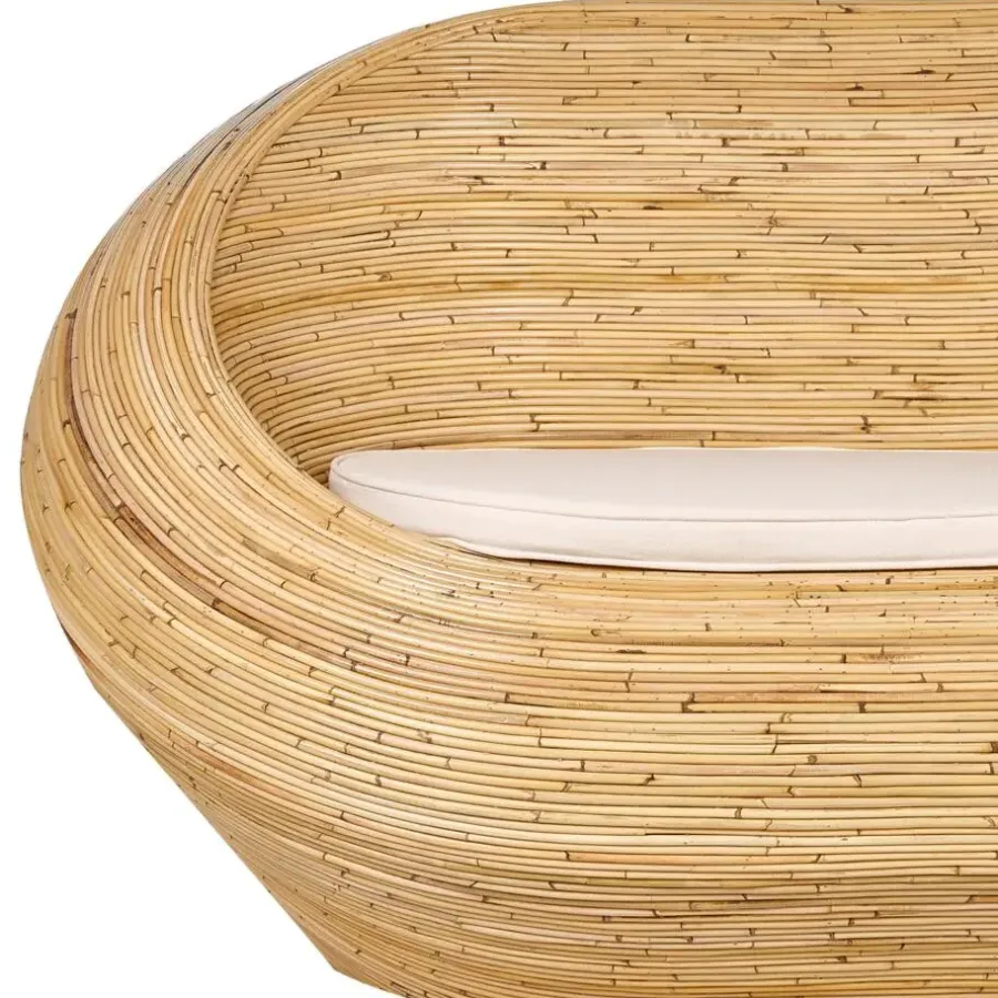 Leen Bakker MAIORI - Tuinbank 2-zits - Natuurlijk/Beige - Rotan