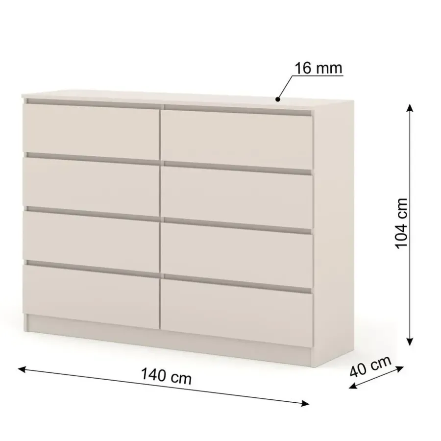 Homlando Maja dressoir S8 140 cm kashmir beige