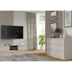 Homlando Maja dressoir S6 120 cm wit mat
