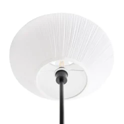 Leen Bakker MAKETSI - Staande lamp - Wit - IJzer/Stof