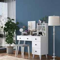Arabic House Make-up Tafel - 112cm - Incl. Kruk - Bulon