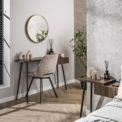 Giga Living Make-up Tafel Bruin Acaciahout - 120x35x76cm - Carve