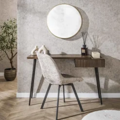 Giga Living Make-up Tafel Bruin Acaciahout - 120x35x76cm - Carve