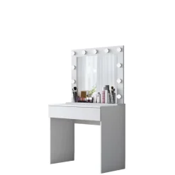 Arabic House Make-up Tafel Wit - 90cm - Incl. Spiegel - Bengisu