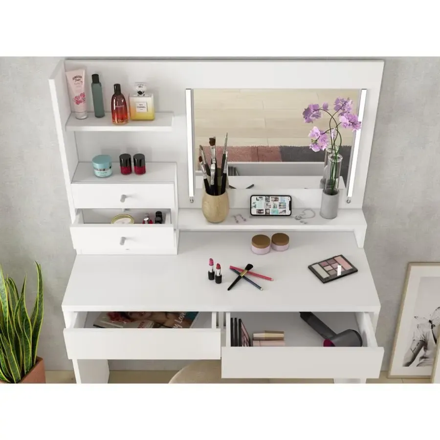 Trasman Make-uptafel Wish - wit