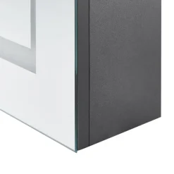 Spiegelkasten-Beliani MALASPINA - Badkamermeubel - Zwart - Multiplex
