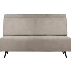 Dorel Home Mallory - Slaapbank 140 cm in taupe fluweel