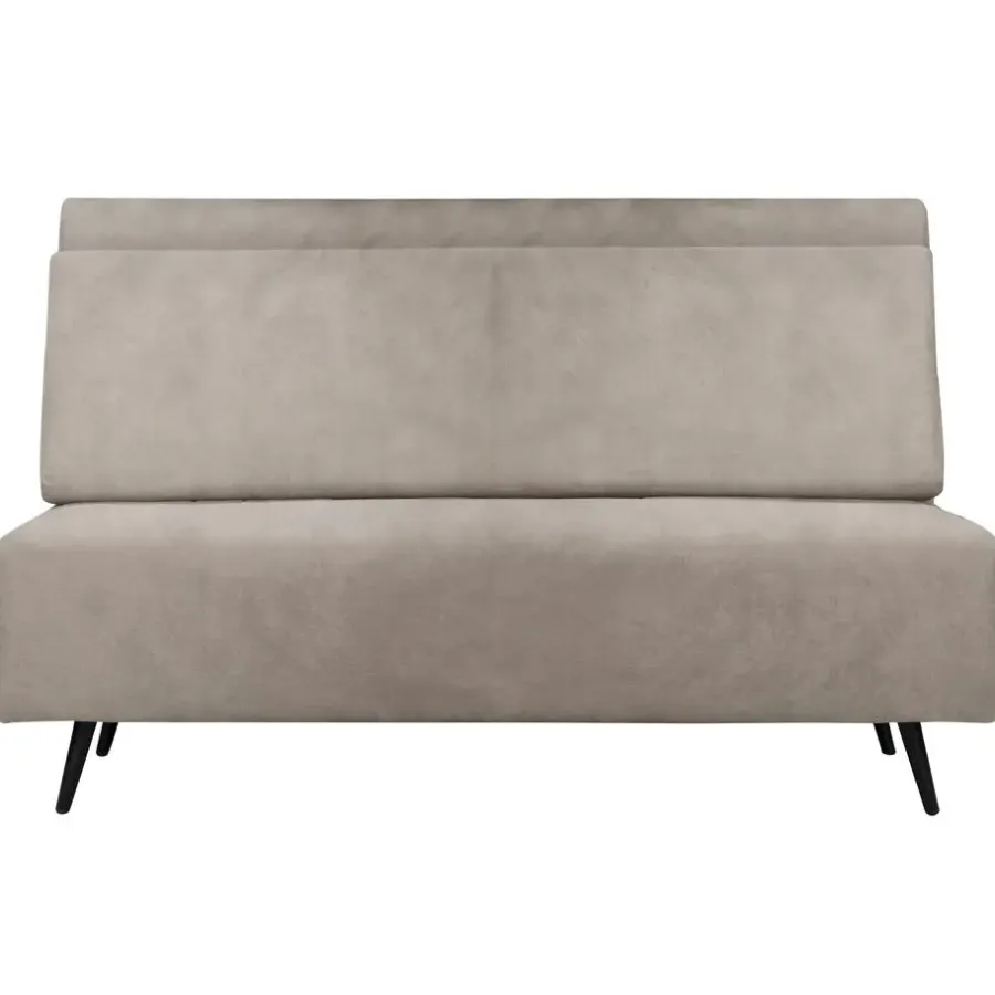 Dorel Home Mallory - Slaapbank 140 cm in taupe fluweel
