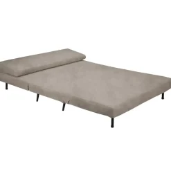 Dorel Home Mallory - Slaapbank 140 cm in taupe fluweel