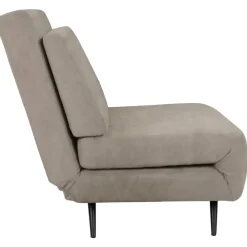 Dorel Home Mallory - Slaapbank 140 cm in taupe fluweel
