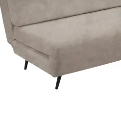 Dorel Home Mallory - Slaapbank 140 cm in taupe fluweel
