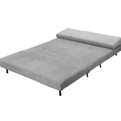 Dorel Home Mallory - Slaapbank 140 cm in grijze stof