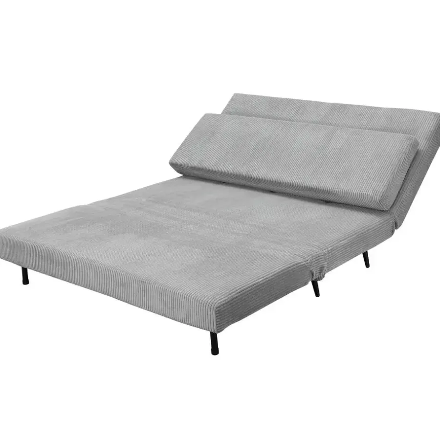 Dorel Home Mallory - Slaapbank 140 cm in grijze stof